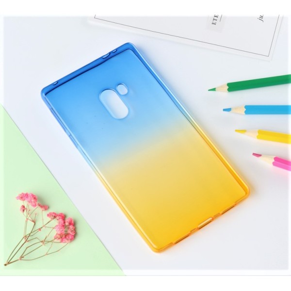 Husa de Silicon Slim TPU Gradient Color. ALBASTRU-GALBEN Xiaomi Mi Mix
