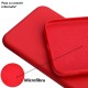 Husa de Protectie Liquid Silicon TPU cu Interior din Microfibra Red. Xiaomi Redmi Note 11 / 11S