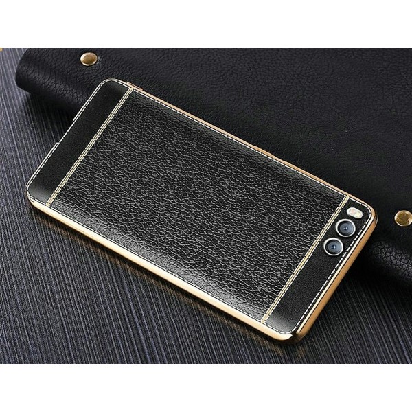 Husa De Silicon Litchi Leather Plating Case. NEGRU Xiaomi Mi6